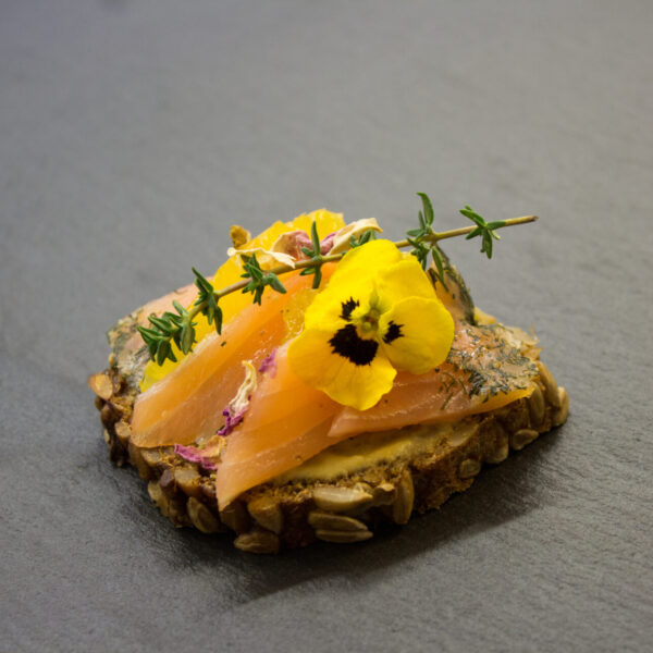 Lachs-Orange Canapé-